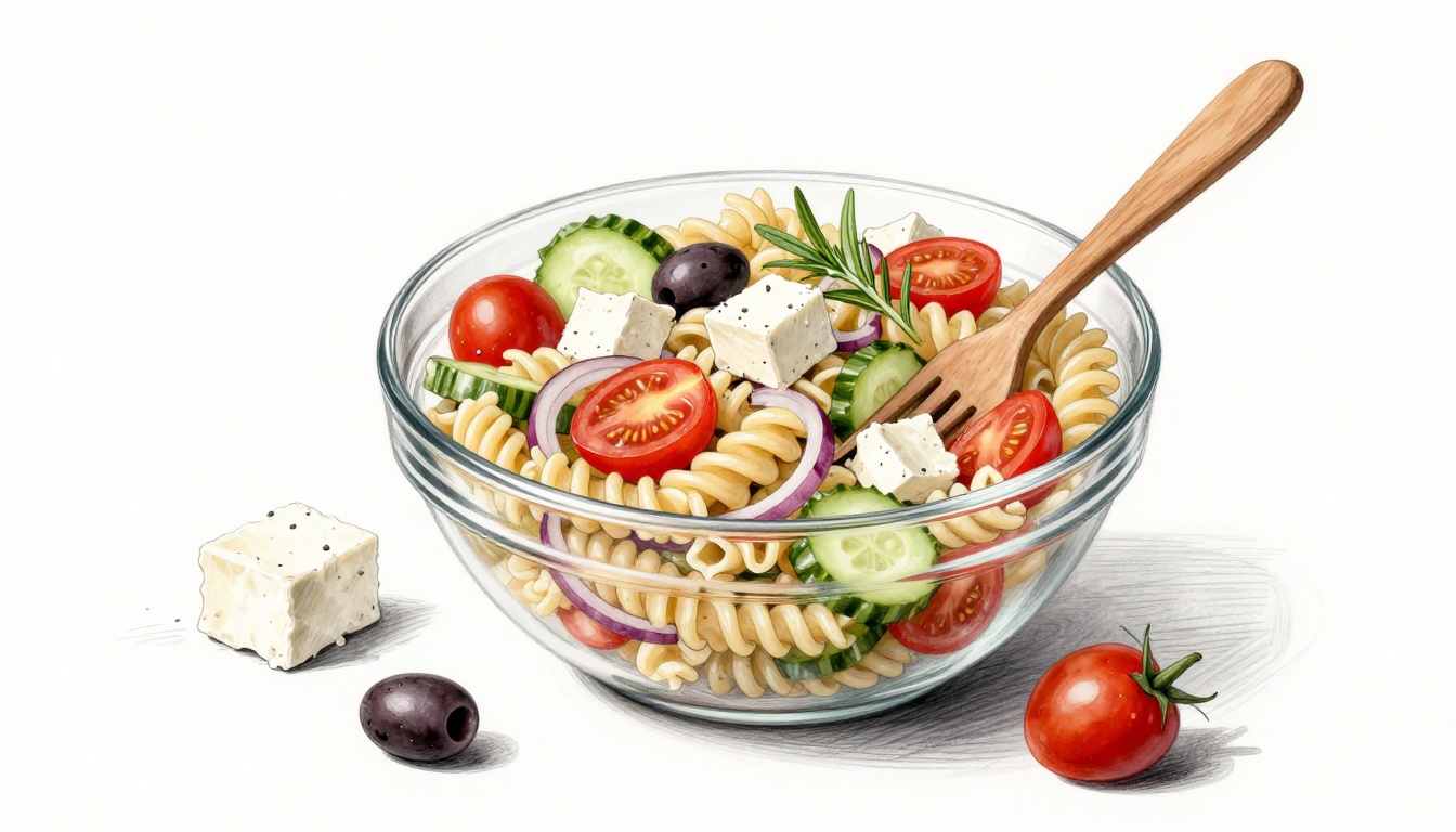 Greek pasta salad